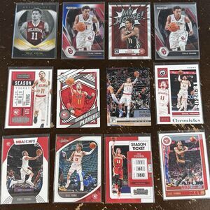Trae Young 12 Card Lot NM Panini Prizm Red White Blue Optic My House Brilliance